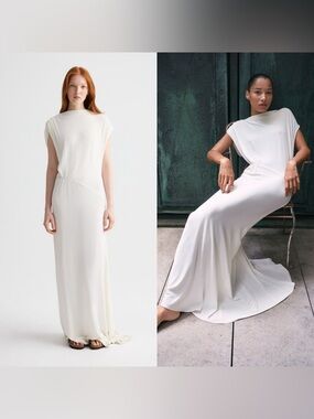 TWP RIGHT WHERE I BELONG MAXI DRESS IN MATTE CREPE JERSEY